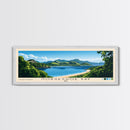 Horseshoe Bay, Fiji Panoramic Beach Print, Vacation Gift, Fiji Wall Art, Framed Canvas Print, Framed Beach Painting