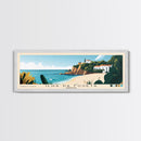 Ilha da Fuseta, Portugal Panoramic Print, Vacation Gift, Portugal Wall Art, Beach Painting, Beach Decor, Large Wall Art, Wood Frame Art