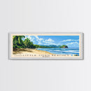 Little Corn beaches, Nicaragua Panoramic Beach Print, Vacation Gift, Nicaragua Wall Art, Framed Canvas Print, Framed Beach Painting