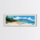Maui, Hawaii Panoramic Print, Vacation Gift, Hawaii Wall Art, Beach Painting, Beach Decor, Beach Or Lakehouse Art