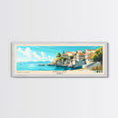Milo, Greece Panoramic Beach Print, Vacation Gift, Greece Wall Art, Beach Painting, Beach Decor, Beach Painting