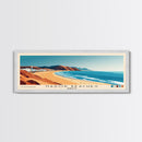 Nador Beaches, Morocco Panoramic Beach Print, Vacation Gift, Morocco Wall Art, Framed Canvas Print, Framed Beach Painting