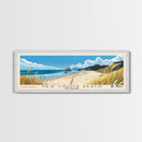 New Chums Beach, New Zealand Panoramic Print, Vacation Gift, New Zealand Wall Art, Beach Painting, Beach Decor, Beach Or Lakehouse Art