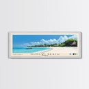 Nungwi Beach, Zanzibar Panoramic Beach Print, Vacation Gift, Zanzibar Wall Art, Framed Canvas Print, Framed Beach Painting