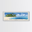 One Foot Island, Cook Islands Panoramic Beach Print, Vacation Gift, Cook Islands Wall Art, Beach Painting, Beach Decor, Beach Painting