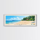 Otres Beach, Cambodia Panoramic Print, Vacation Gift, Cambodia Wall Art, Beach Painting, Beach Decor, Large Wall Art, Wood Frame Art