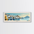 Patmos, Greece Panoramic Beach Print, Vacation Gift, Greece Wall Art, Beach Painting, Beach Decor, Beach Painting