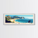 Playa de Maro, Spain Panoramic Print, Vacation Gift, Spain Wall Art, Beach Painting, Beach Decor, Large Wall Art, Wood Frame Art
