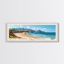Playa de Monsul, Spain Panoramic Beach Print, Vacation Gift, Spain Wall Art, Framed Canvas Print, Framed Beach Painting