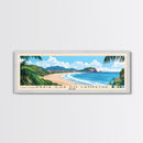 Praia Ilha do Campeche, Brazil Panoramic Print, Vacation Gift, Brazil Wall Art, Beach Painting, Beach Decor, Large Wall Art, Wood Frame Art