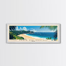 Praia do Sancho, Brazil Panoramic Beach Print, Vacation Gift, Brazil Wall Art, Beach Painting, Beach Decor, Beach Painting