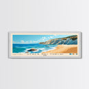 Scala dei Turchi, Italy Panoramic Print, Vacation Gift, Italy Wall Art, Beach Painting, Beach Decor, Large Wall Art, Wood Frame Art