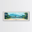 Sombori, Indonesia Panoramic Beach Print, Vacation Gift, Indonesia Wall Art, Beach Painting, Beach Decor, Beach Painting
