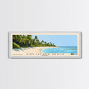 Sun Island Beach, Maldives Panoramic Print, Vacation Gift, Maldives Wall Art, Beach Painting, Beach Decor, Large Wall Art, Wood Frame Art