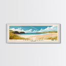 Traigh Ghael, Scotland Panoramic Print, Vacation Gift, Scotland Wall Art, Beach Painting, Beach Decor, Large Wall Art, Wood Frame Art