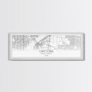 Panoramic Cape Coral City Map, Florida Art, Map Print, Minimalist Wall Art, Canvas Art, Housewarming Gift, Street Map Art, Closing Gift