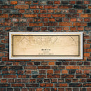 Munich Panoramic map print poster or framed canvas, Munich Germany map print poster canvas, city map print poster canvas, Vintage Travel Art