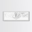 Panoramic Chattanooga City Map, Tennessee Art, Map Print, Minimalist Wall Art, Canvas Art, Housewarming Gift, Street Map Art, Closing Gift
