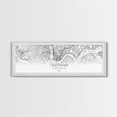 Panoramic Cincinnati City Map, Ohio Art, Map Print, Minimalist Wall Art, Canvas Art, Housewarming Gift, Street Map Art, Closing Gift