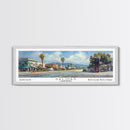 Salinas California Panoramic Print, Artistic Framed Canvas Print, Travel Poster Art, Home Decor, Living Room Wall Art