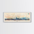 Brescia Italy Travel Print Wall Art, Panoramic City Art, Travel Art, Wall Decor, Vacation Gift, Framed Canvas Print Or Metal Art