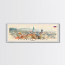 Povazska Bystrica Slovakia Travel Print Wall Art, Panoramic City Art, Travel Art, Wall Decor, Vacation Gift, Framed Canvas Print Or Metal Art