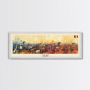 Lasi Romania Wall Art, Panoramic Travel Poster, Panoramic Framed Canvas Print, City Wall Art, Wall Hanging Home Decor, Travel Art