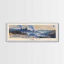 KryvyiRih Ukraine Panoramic Travel Poster, Framed Canvas Print or Metal Wall Art, Travel Art, Home Decor, Panoramic Painting, Midcentury Art