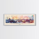 Modena Italy Travel Print Wall Art, Panoramic City Art, Travel Art, Wall Decor, Vacation Gift, Framed Canvas Print Or Metal Art