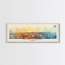 Nyiregyhaza Hungary Panoramic Travel Poster, Framed Canvas Print or Metal Wall Art, Travel Art, Home Decor, Panoramic Painting, Midcentury Art