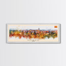 Oviedo Spain Travel Art, City Art, Framed Canvas Print or Metal Wall Art, Europe Travel Poster, Panoramic Wall Art, Extra Wide Wall Art