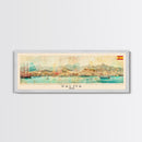 Palma Spain Travel Art, City Art, Framed Canvas Print or Metal Wall Art, Europe Travel Poster, Panoramic Wall Art, Extra Wide Wall Art