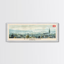 Winterthur Switzerland Travel Art, City Art, Framed Canvas Print or Metal Wall Art, Europe Travel Poster, Panoramic Wall Art, Extra Wide Wall Art