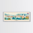 Split Croatia Travel Print Wall Art, Panoramic City Art, Travel Art, Wall Decor, Vacation Gift, Framed Canvas Print Or Metal Art