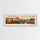 Angers France Wall Art, Panoramic Travel Poster, Panoramic Framed Canvas Print, City Wall Art, Wall Hanging Home Decor, Travel Art