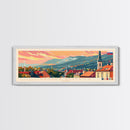 Banska Bystrica Wall Art, Panoramic Travel Poster, Panoramic Framed Canvas Print, City Wall Art, Wall Hanging Home Decor, Travel Art