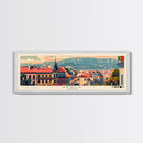 Braga Portugal Travel Art, City Art, Framed Canvas Print or Metal Wall Art, Europe Travel Poster, Panoramic Wall Art, Extra Wide Wall Art