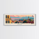 Brno CzechRepublic art Travel Print Wall Art, Panoramic City Art, Travel Art, Wall Decor, Vacation Gift, Framed Canvas Print Or Metal Art