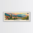 Doboj Bosnia Travel Print Wall Art, Panoramic City Art, Travel Art, Wall Decor, Vacation Gift, Framed Canvas Print Or Metal Art