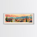 Foggia Italy Wall Art, Panoramic Travel Poster, Panoramic Framed Canvas Print, City Wall Art, Wall Hanging Home Decor, Travel Art