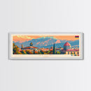 Gyumri Armenia Travel Print Wall Art, Panoramic City Art, Travel Art, Wall Decor, Vacation Gift, Framed Canvas Print Or Metal Art