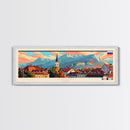 Kranj Slovenia Wall Art, Panoramic Travel Poster, Panoramic Framed Canvas Print, City Wall Art, Wall Hanging Home Decor, Travel Art
