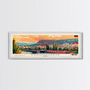 Krasnoyarsk Russia Travel Art, City Art, Framed Canvas Print or Metal Wall Art, Europe Travel Poster, Panoramic Wall Art, Extra Wide Wall Art