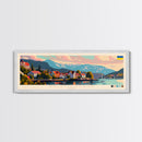 Kristiansand Norway Wall Art, Panoramic Travel Poster, Panoramic Framed Canvas Print, City Wall Art, Wall Hanging Home Decor, Travel Art