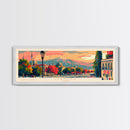 Manisa Turkey Wall Art, Panoramic Travel Poster, Panoramic Framed Canvas Print, City Wall Art, Wall Hanging Home Decor, Travel Art