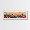 Mariupol Ukraine Wall Art, Panoramic Travel Poster, Panoramic Framed Canvas Print, City Wall Art, Wall Hanging Home Decor, Travel Art