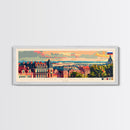 Nizhny Novgorod Panoramic Travel Poster, Framed Canvas Print or Metal Wall Art, Travel Art, Home Decor, Panoramic Painting, Midcentury Art