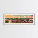 Roskilde Denmark Travel Art, City Art, Framed Canvas Print or Metal Wall Art, Europe Travel Poster, Panoramic Wall Art, Extra Wide Wall Art