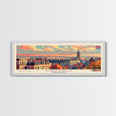 Sheffield United Kingdom Wall Art, Panoramic Travel Poster, Panoramic Framed Canvas Print, City Wall Art, Wall Hanging Home Decor, Travel Art