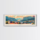Skien Norway Travel Art, City Art, Framed Canvas Print or Metal Wall Art, Europe Travel Poster, Panoramic Wall Art, Extra Wide Wall Art